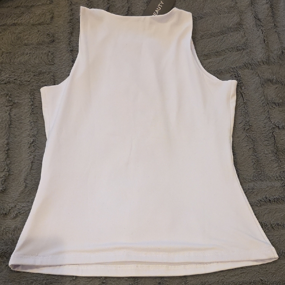 Women's Classic White Tank Top - Picture 5 of 9